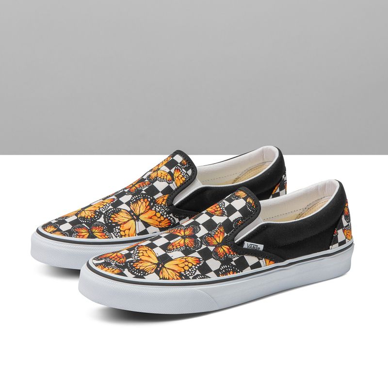 Customs Butterfly Checkerboard Slip-On