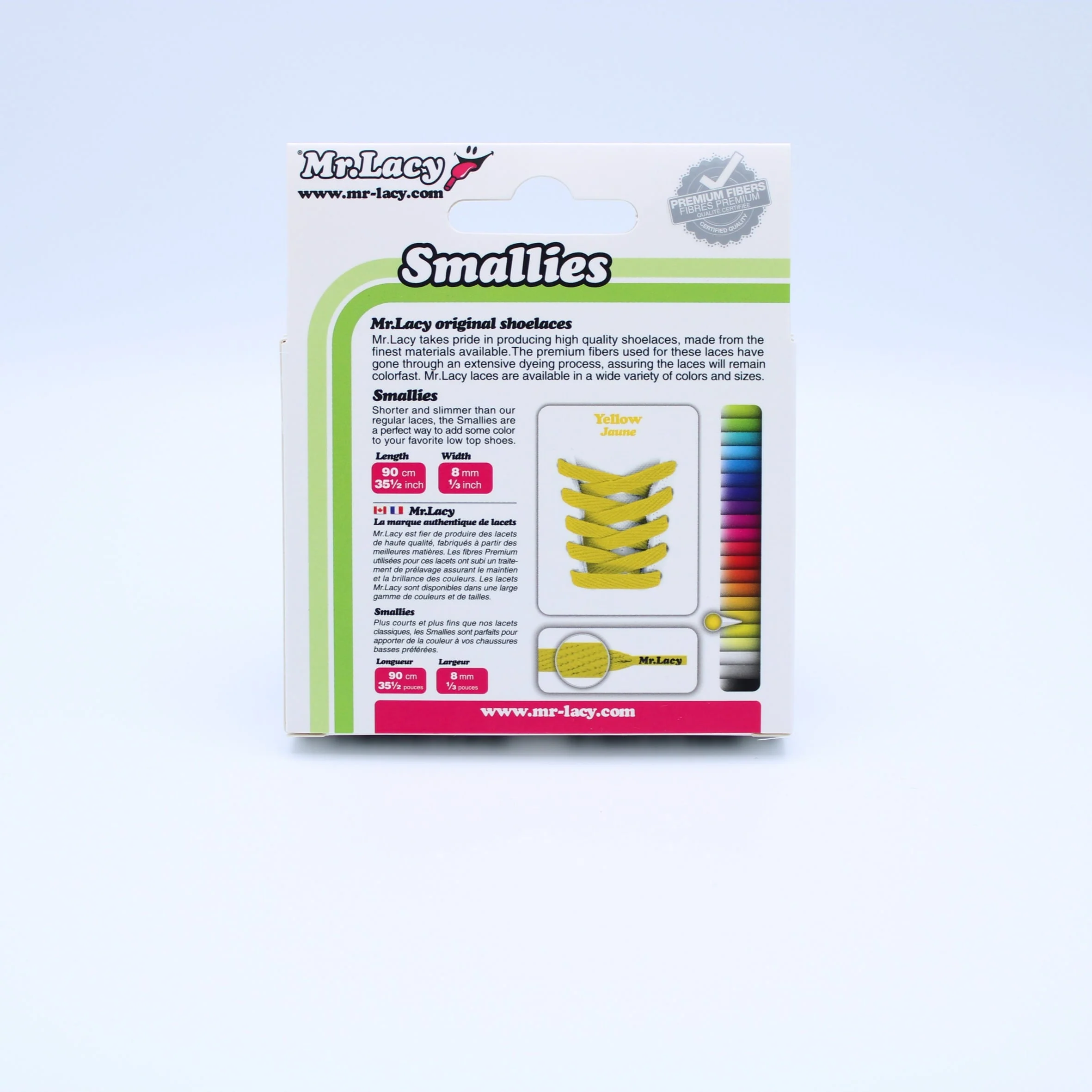 Smallies Shoelaces · Yellow