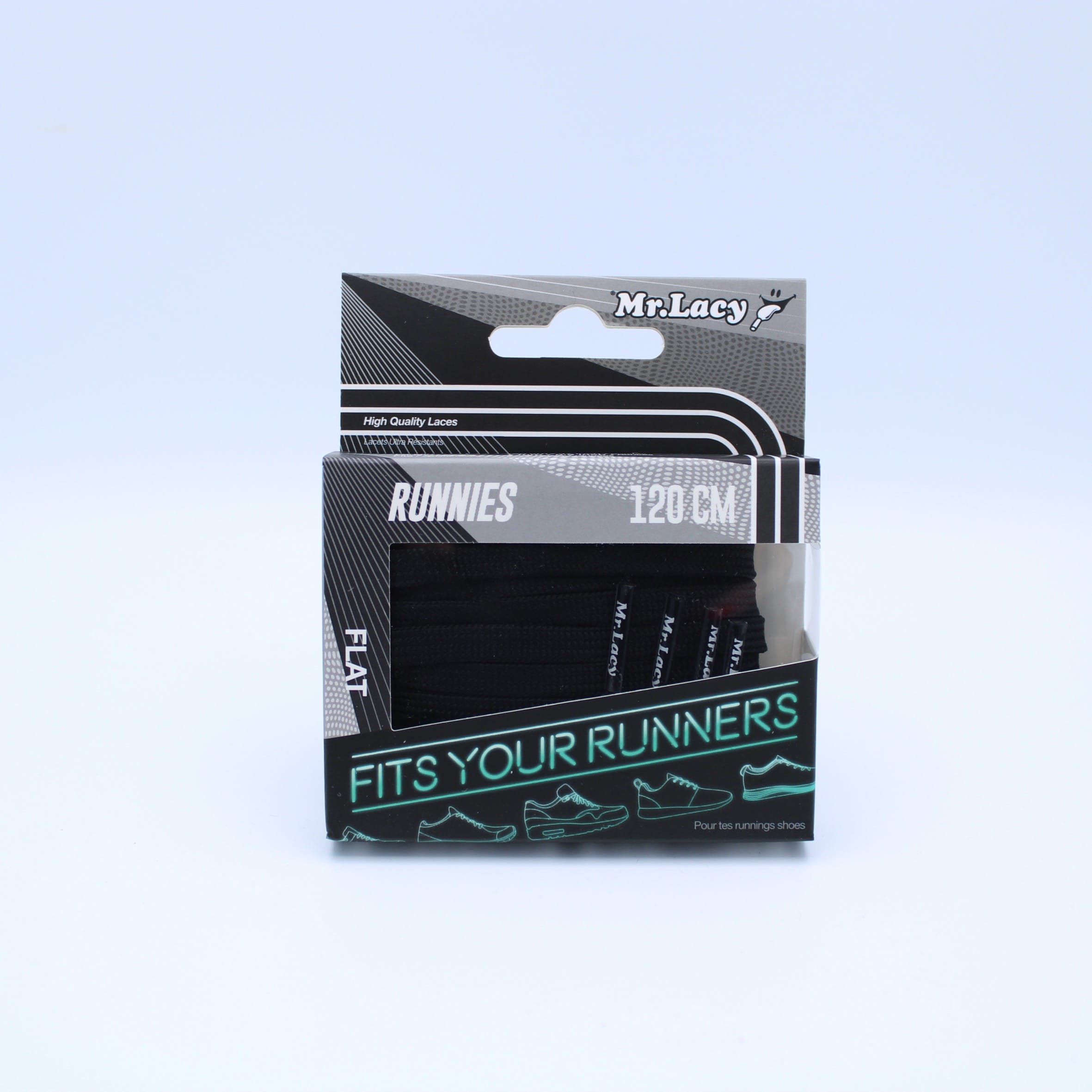 Runnies Flat Shoelaces · Black