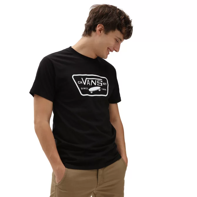Vans Mens Full Patch T-Shirt - Black/White