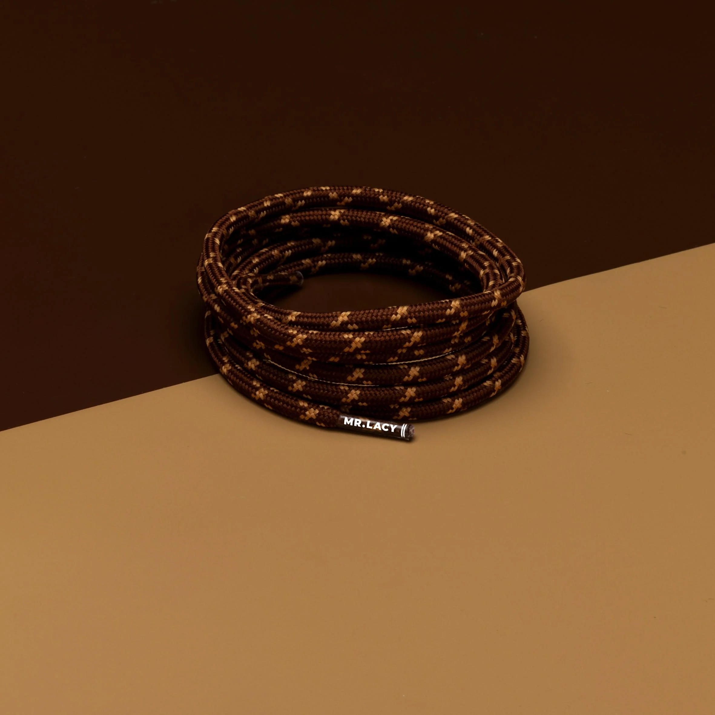 Hikies Round Boot Laces · Dark Brown/Light Brown