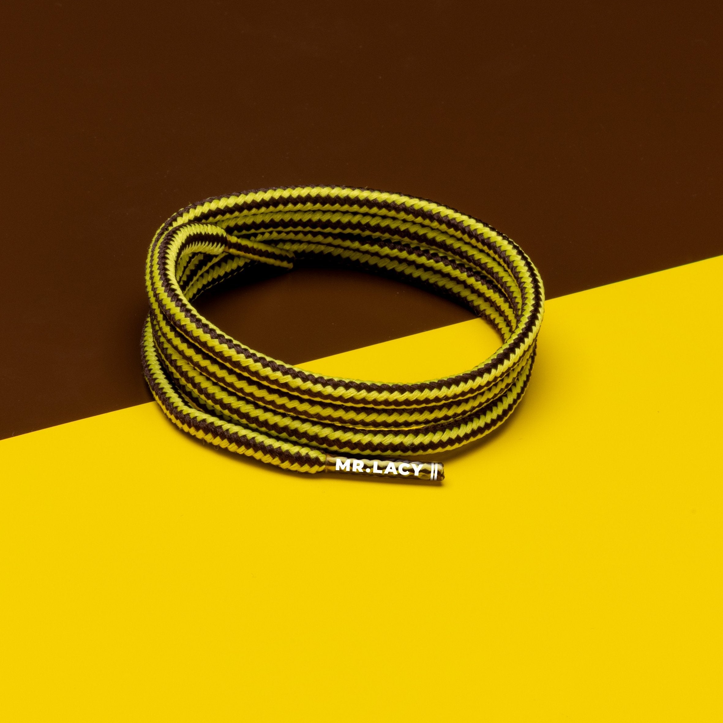 Hillies DM Round Boot Laces · Gold/Brown