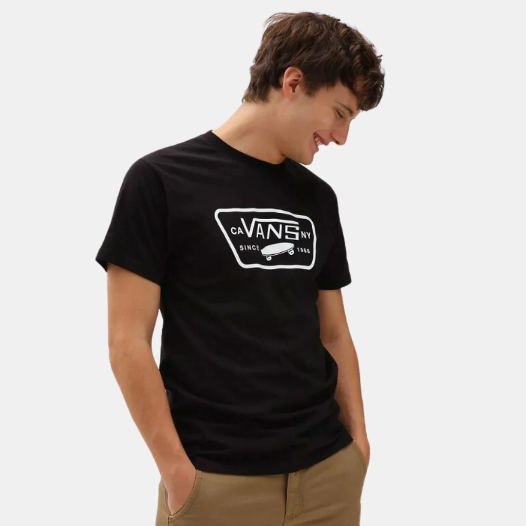 Vans Full Patch T-Shirt Black White