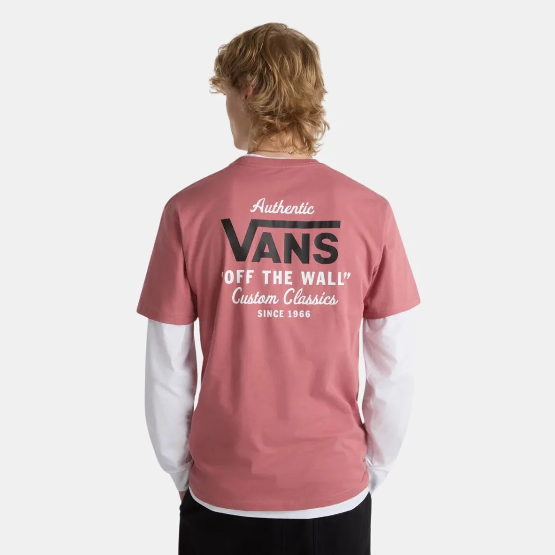 Vans Holder St Classic T-Shirt Whitered Rose Black