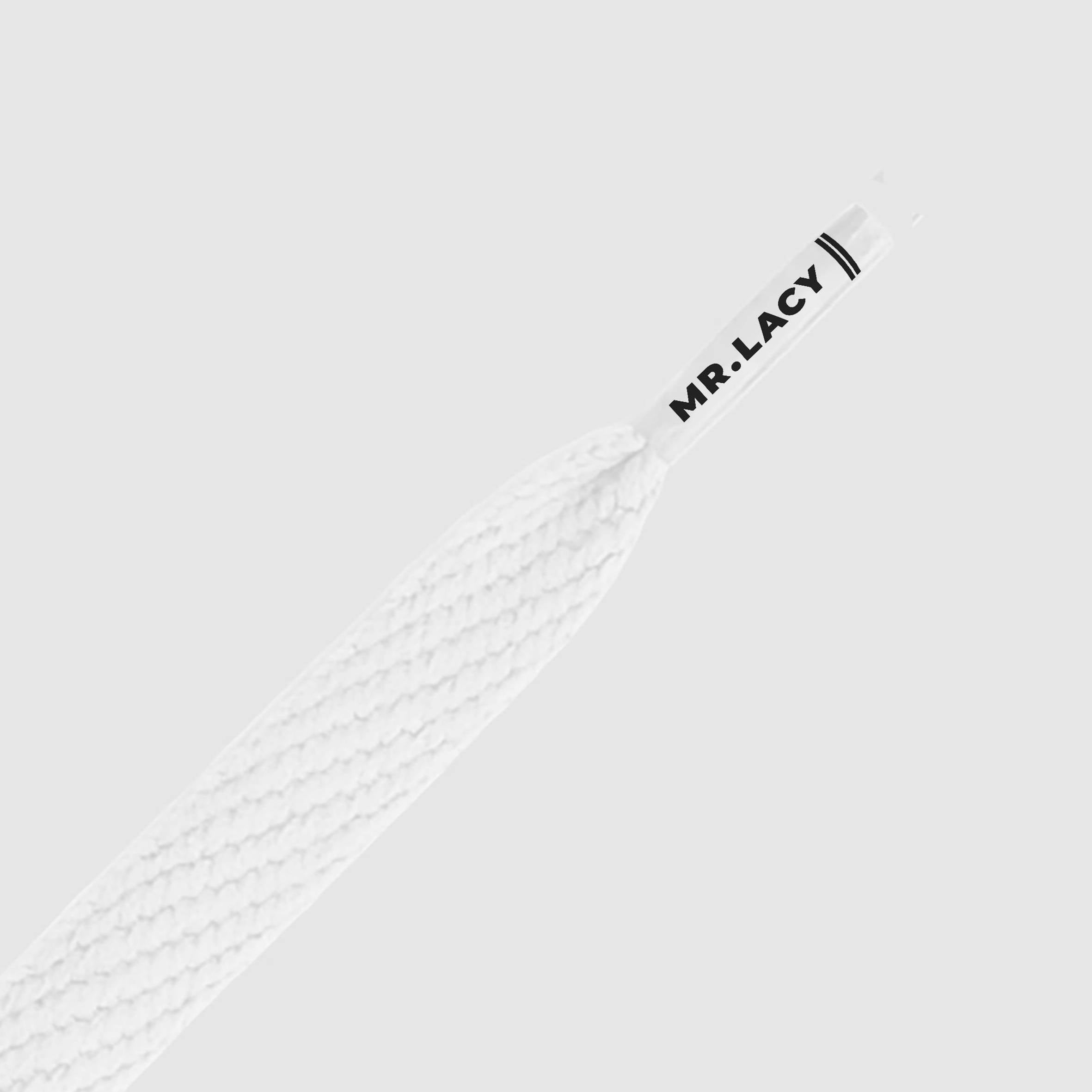 Junior Flatties Shoelaces · White
