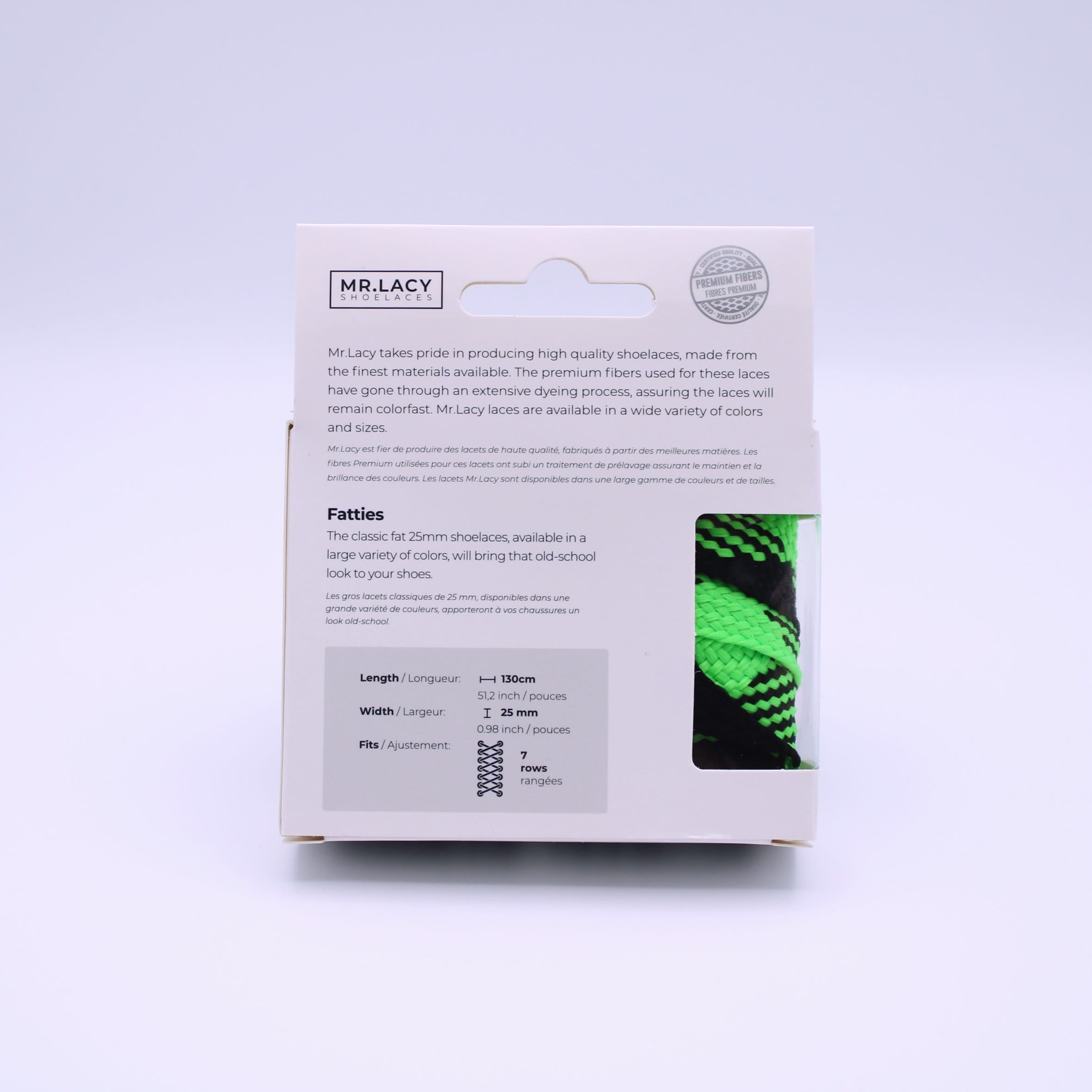 Fatties Shoelaces · Black/Green