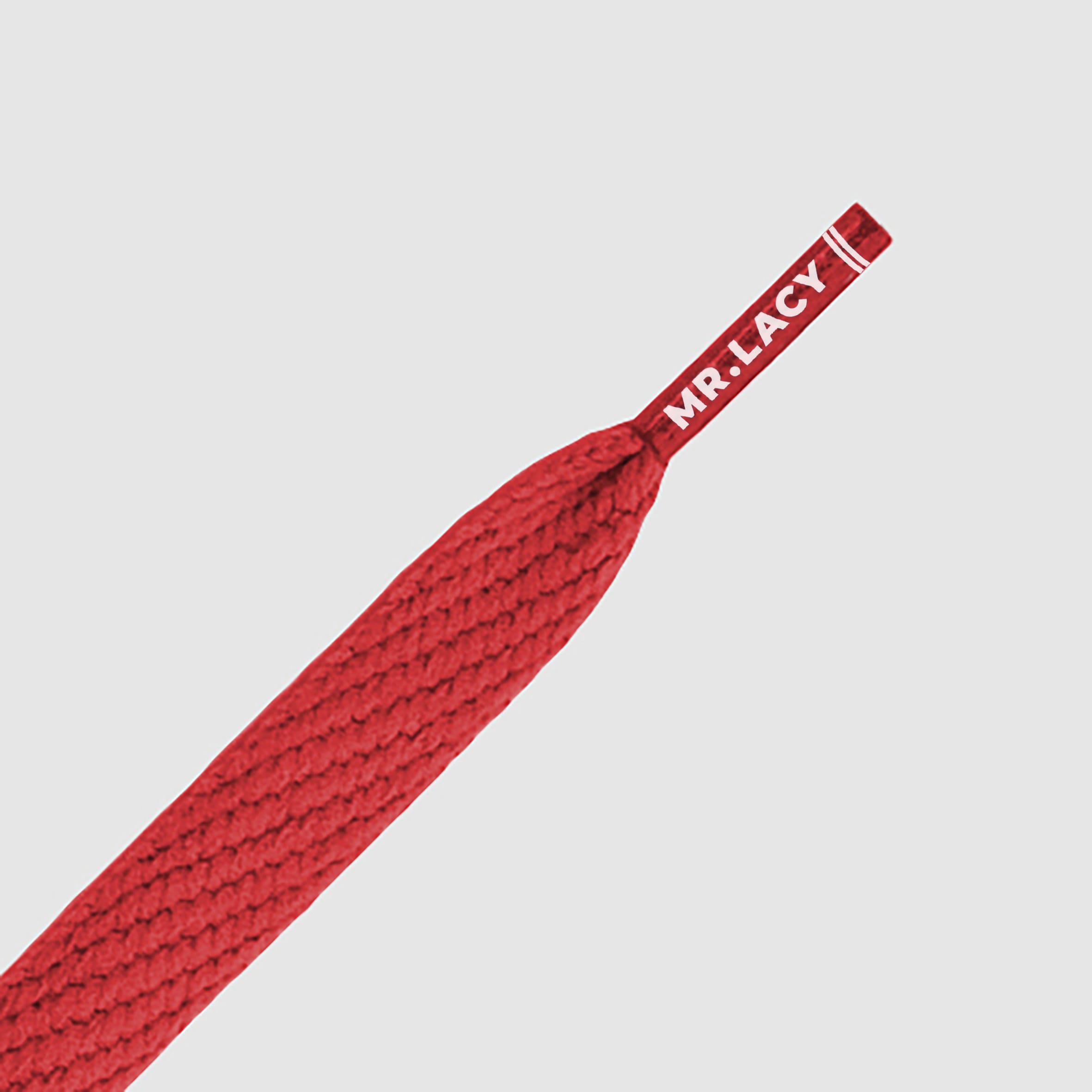 Junior Flatties Shoelaces · Red