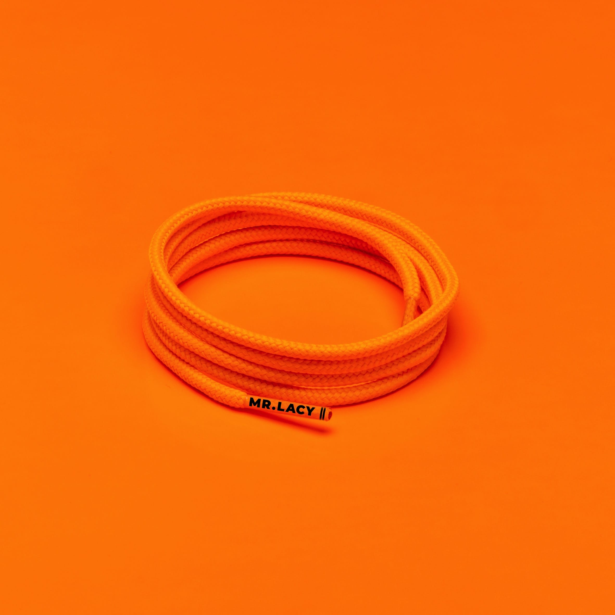 Runnies Round Shoelaces · Bright Orange