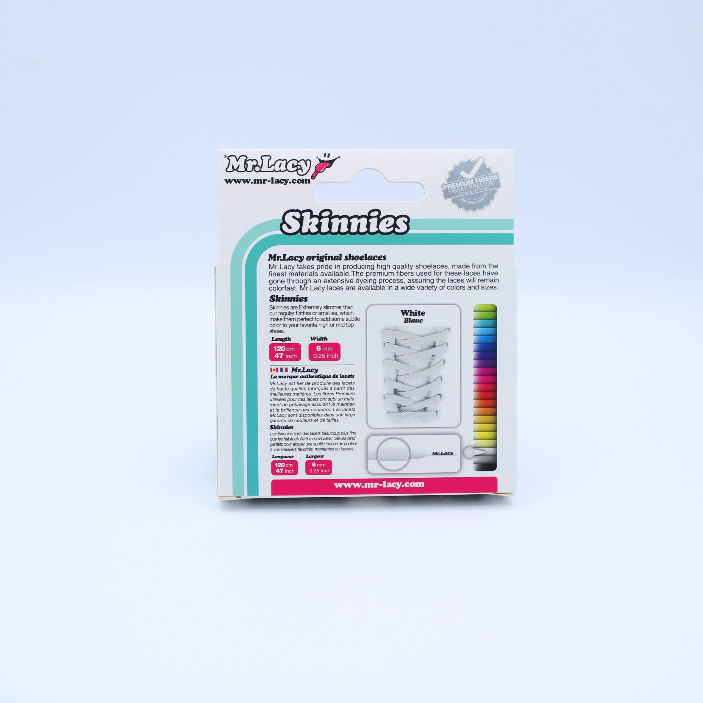 Skinnies Shoelaces · White