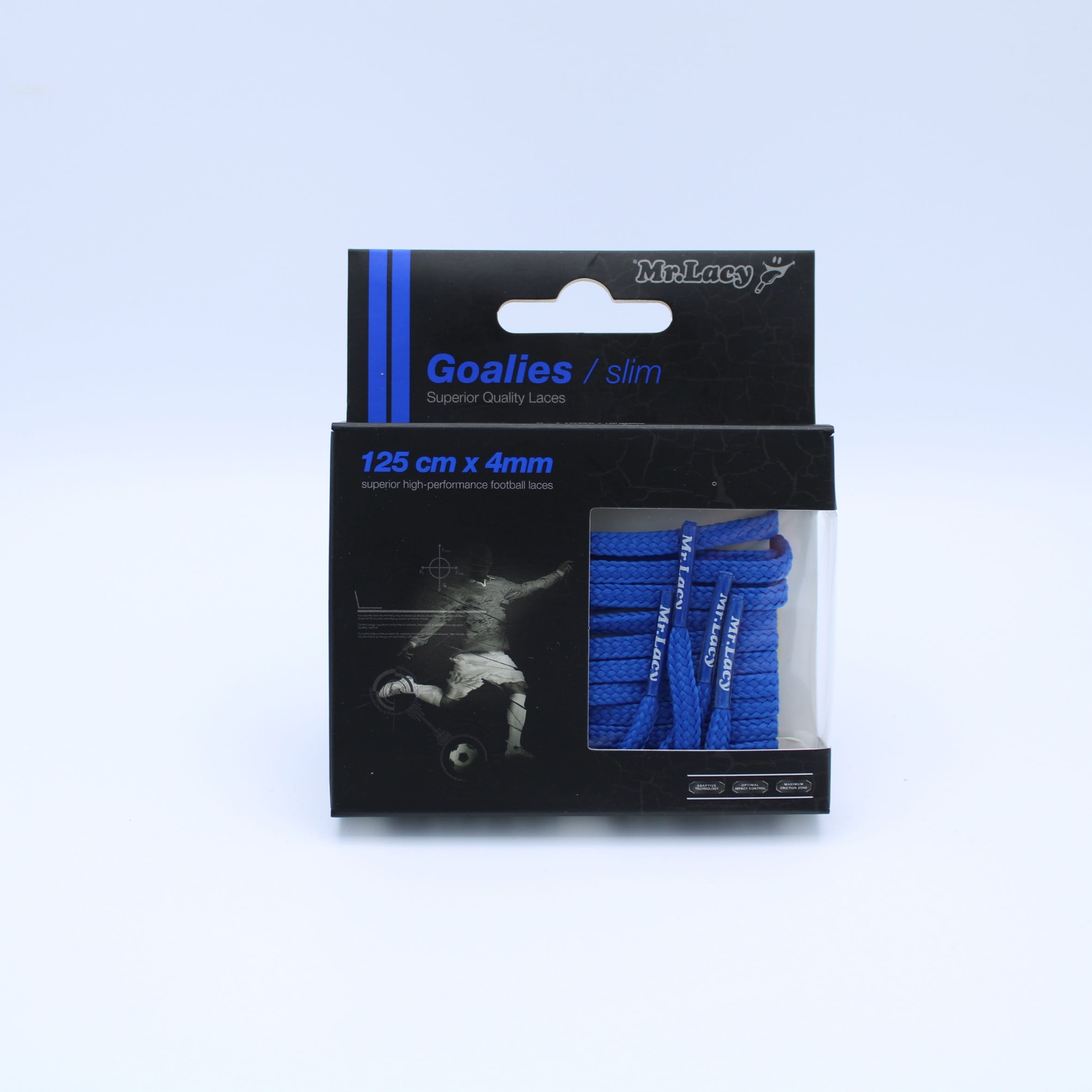 Goalies Slim Football Boot Laces · Royal Blue