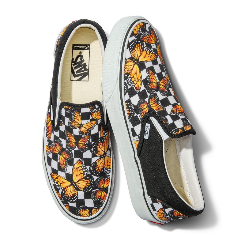 Customs Butterfly Checkerboard Slip-On