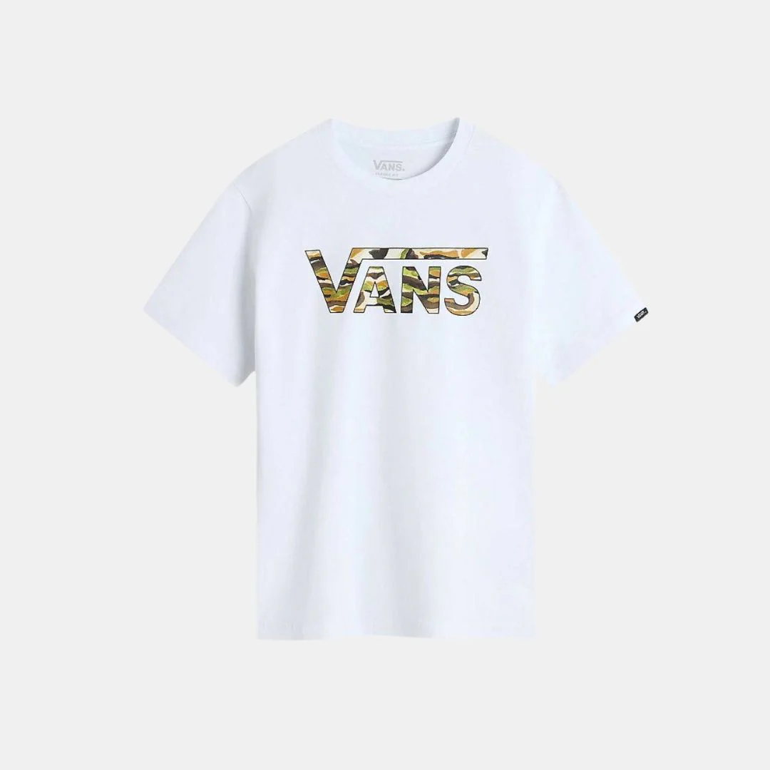 Vans Classic Logo Fill Boys T-Shirt Kid's White
