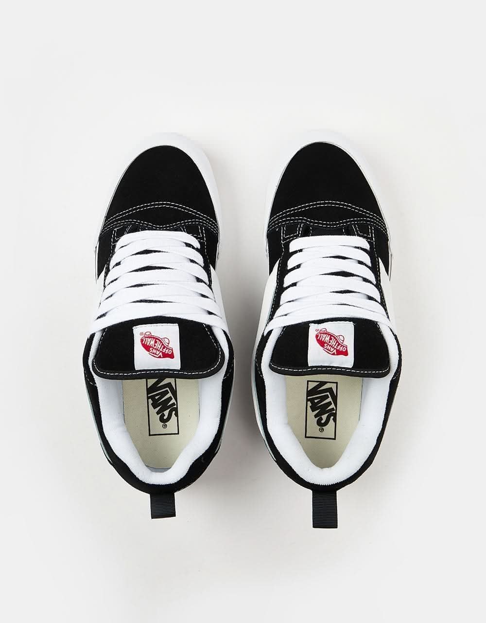 Vans Knu Skool Skate Shoes - Black/True White