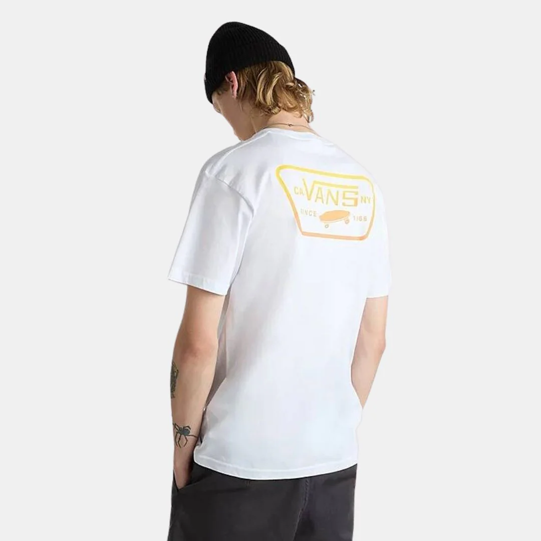 Vans Full Patch Back T-Shirt White Copper Tan