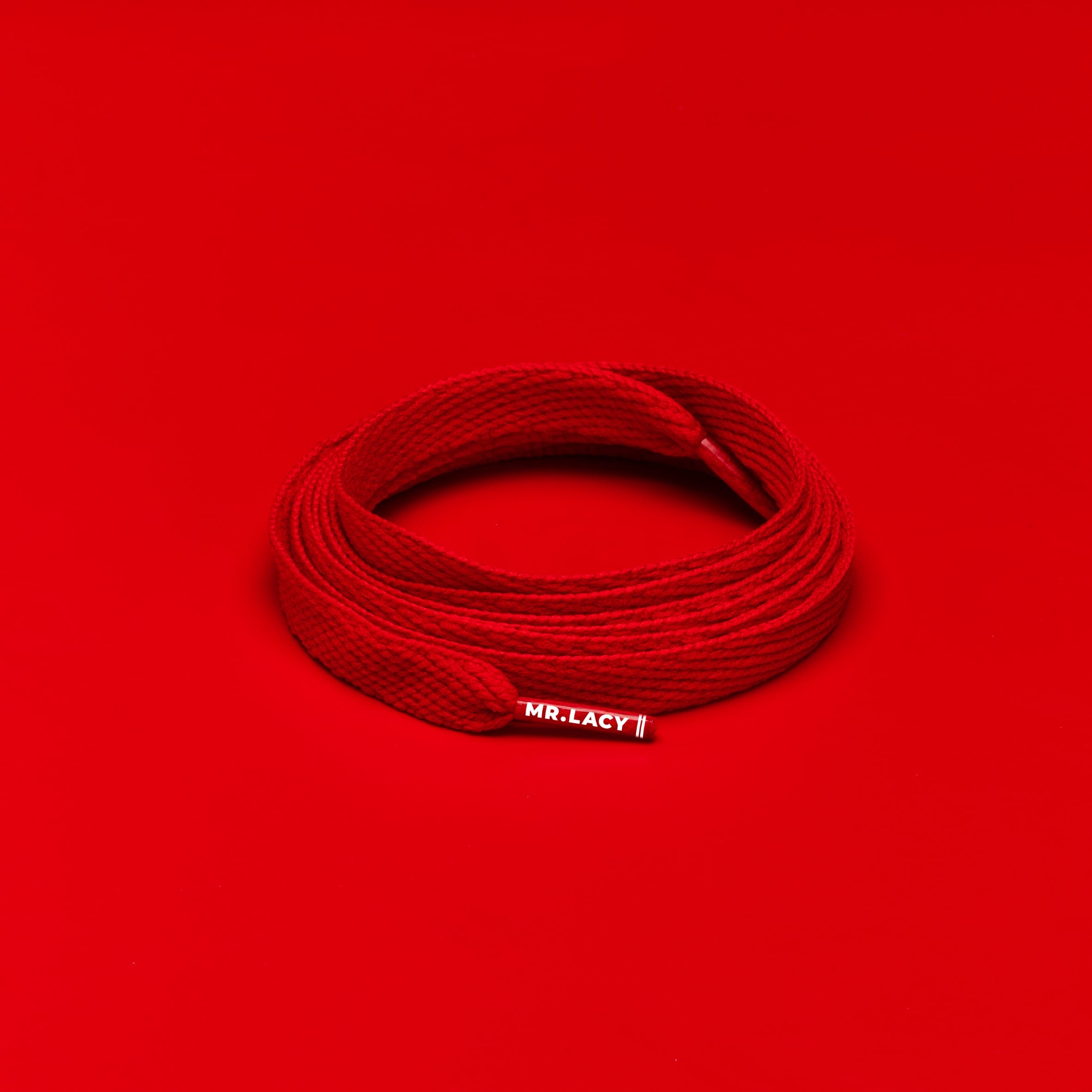 Junior Flatties Shoelaces · Red