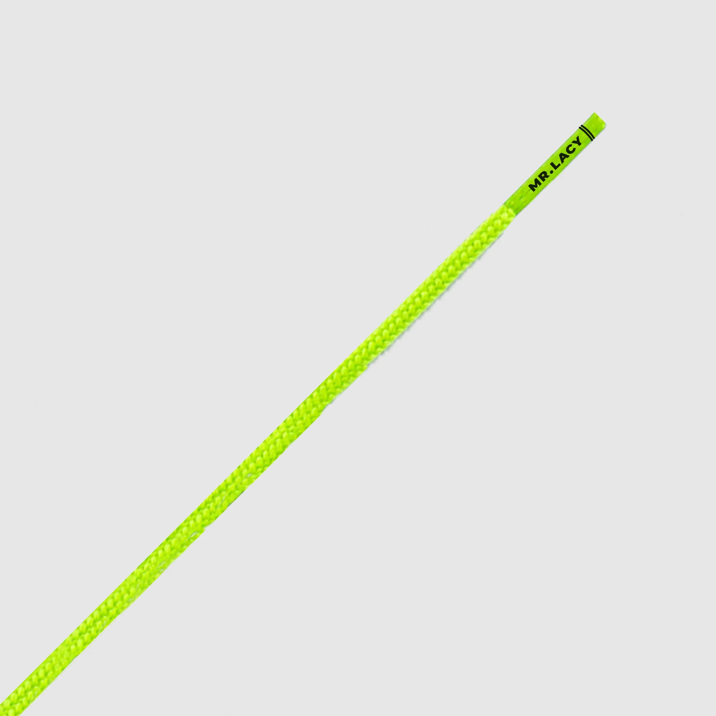 Runnies Round Shoelaces · Neon Lime Yellow