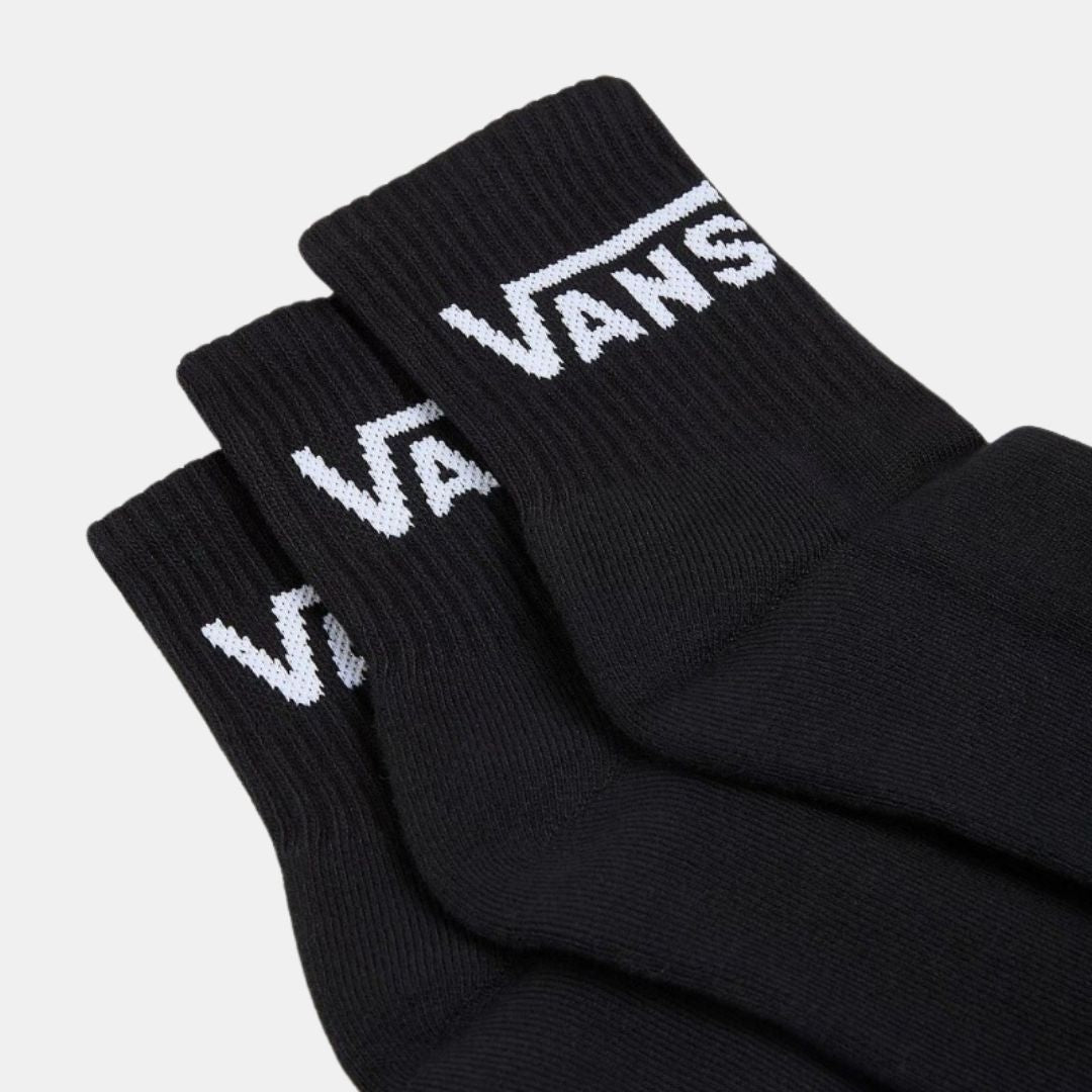 Vans Classic Check Half Crew High Socks Black