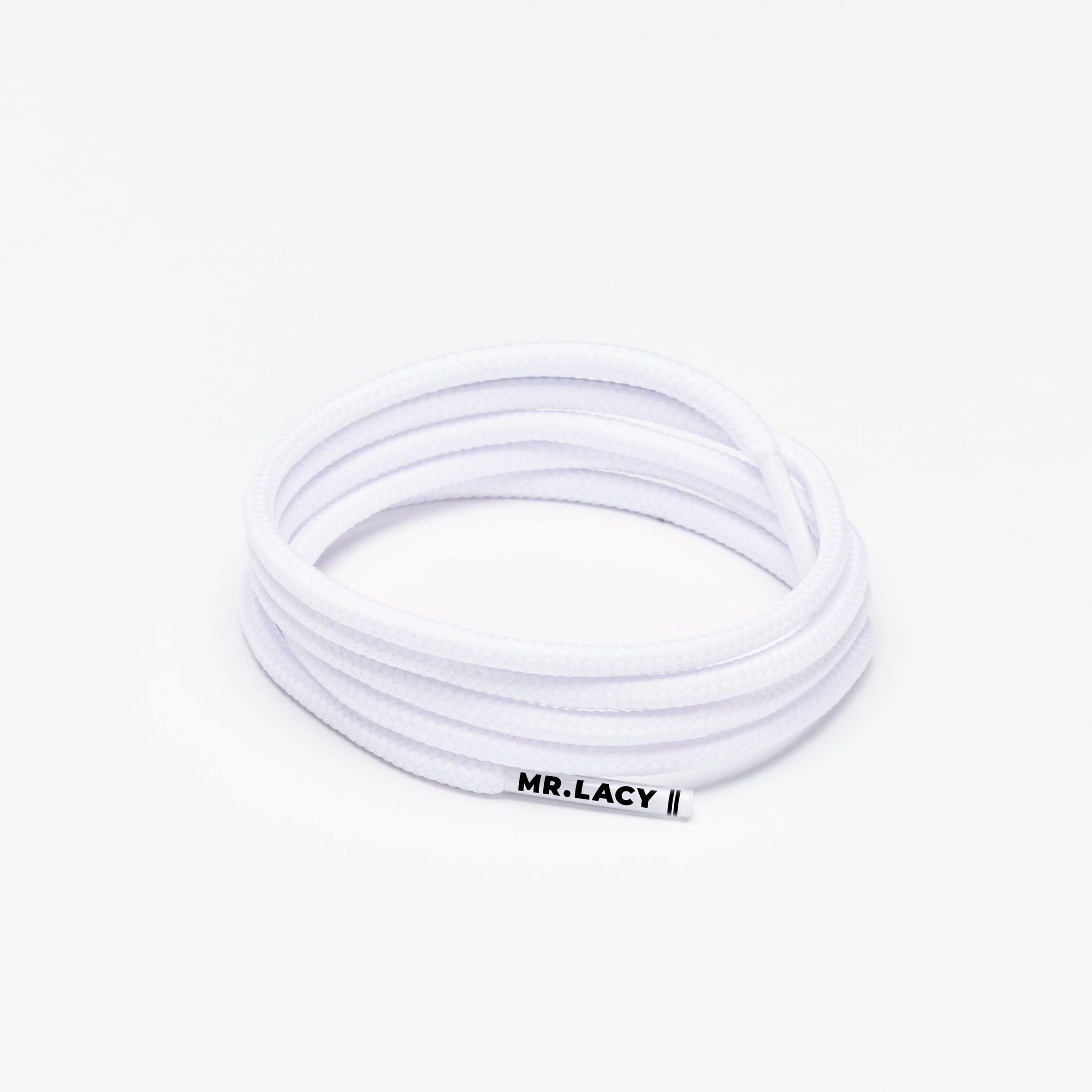 Runnies Round Shoelaces · White