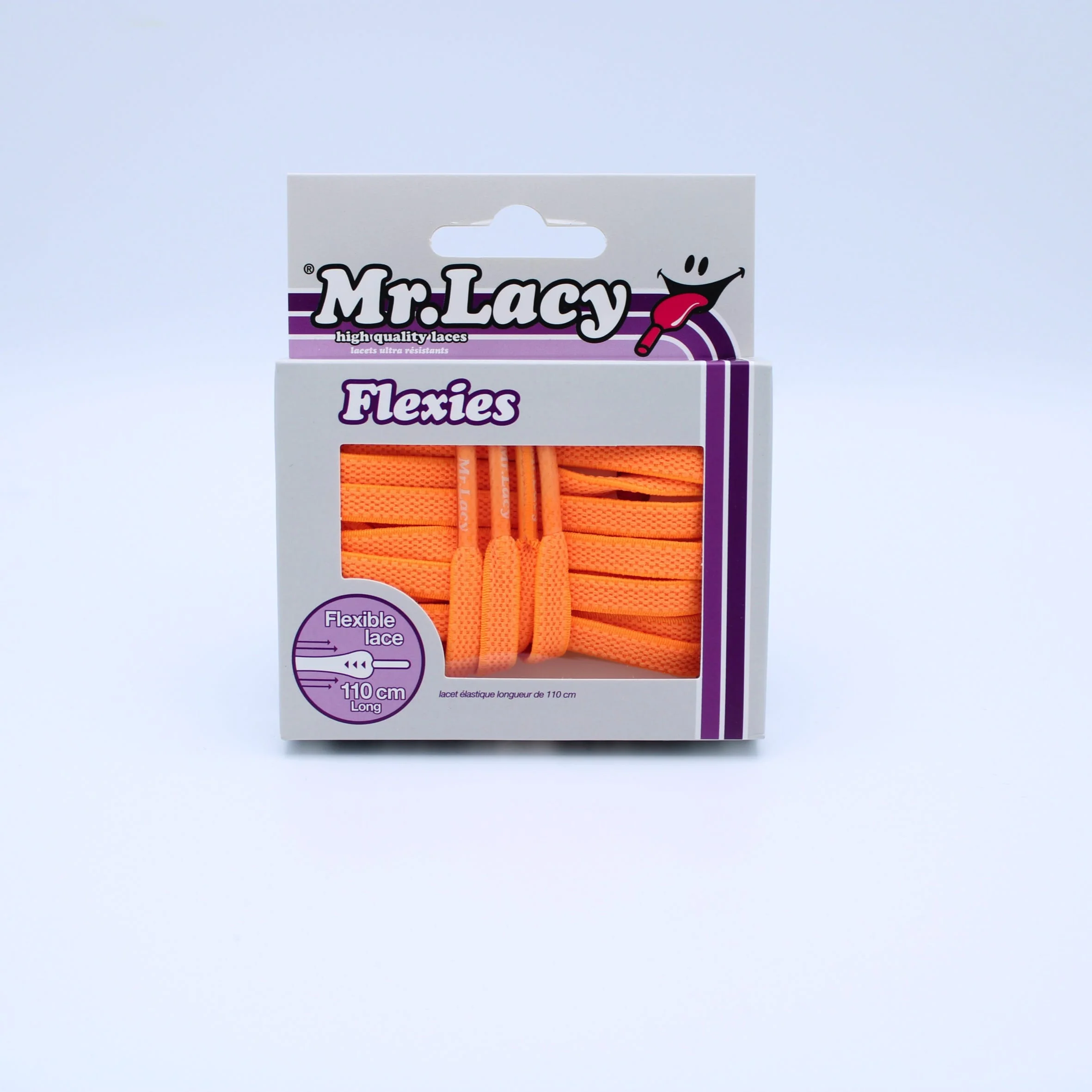 Flexies Shoelaces · Bright Orange