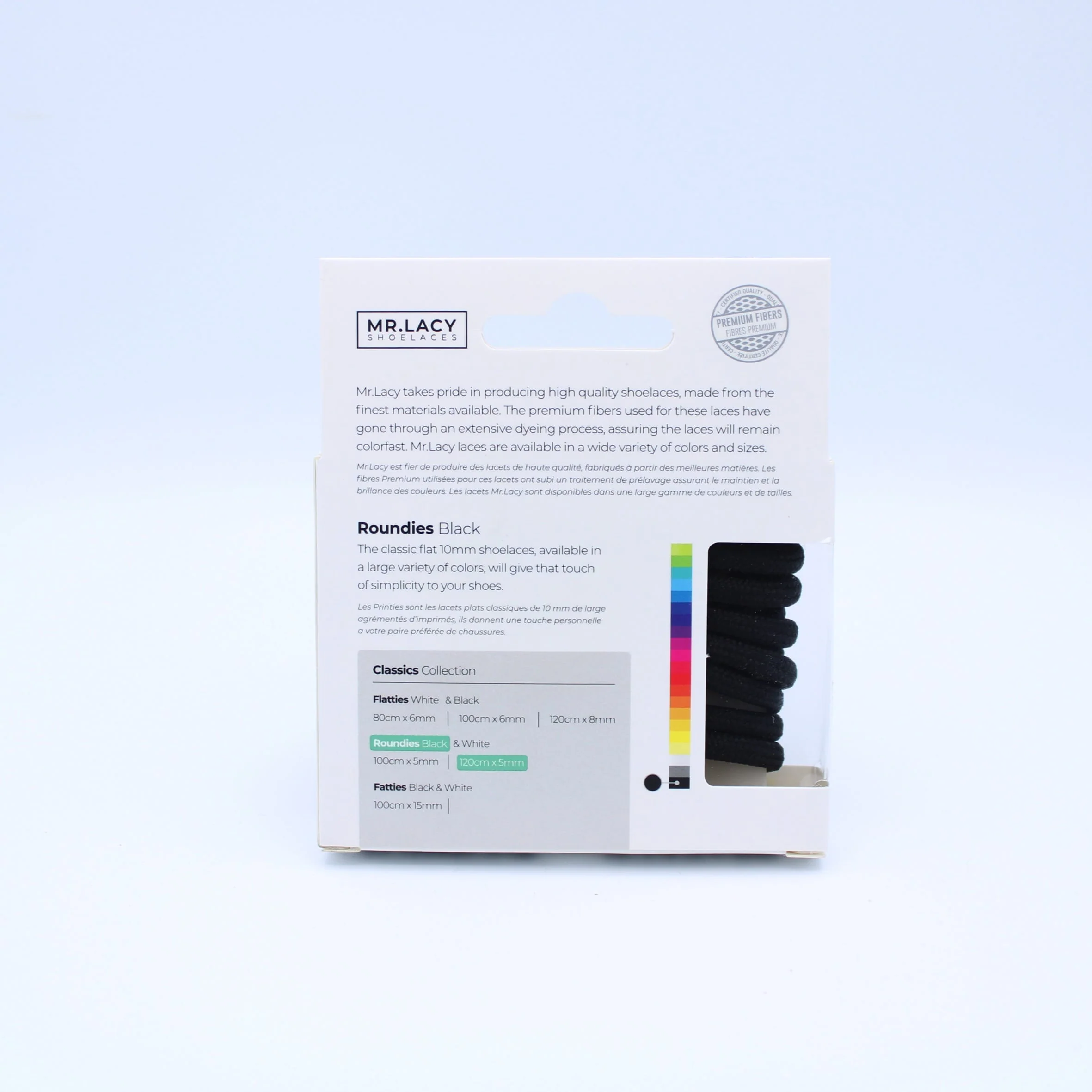 Roundies Shoelaces · Black