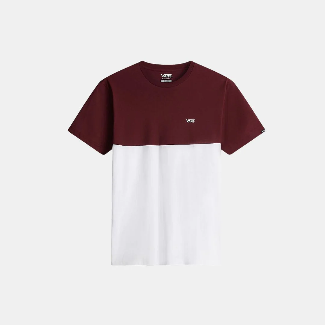 Vans Colorblock T-Shirt White & Port Roya