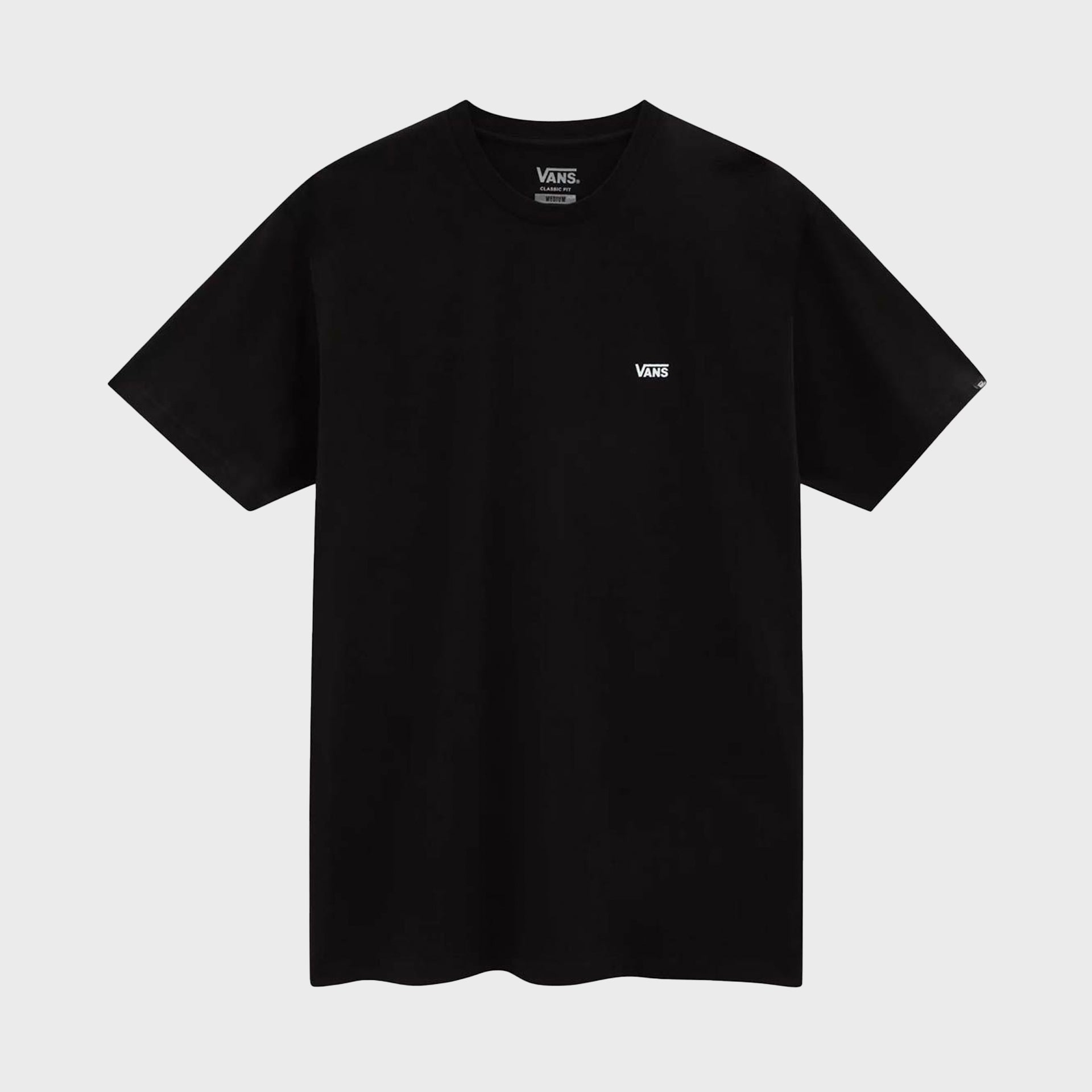 Vans Left Chest Logo Mens T-Shirt - Black/White