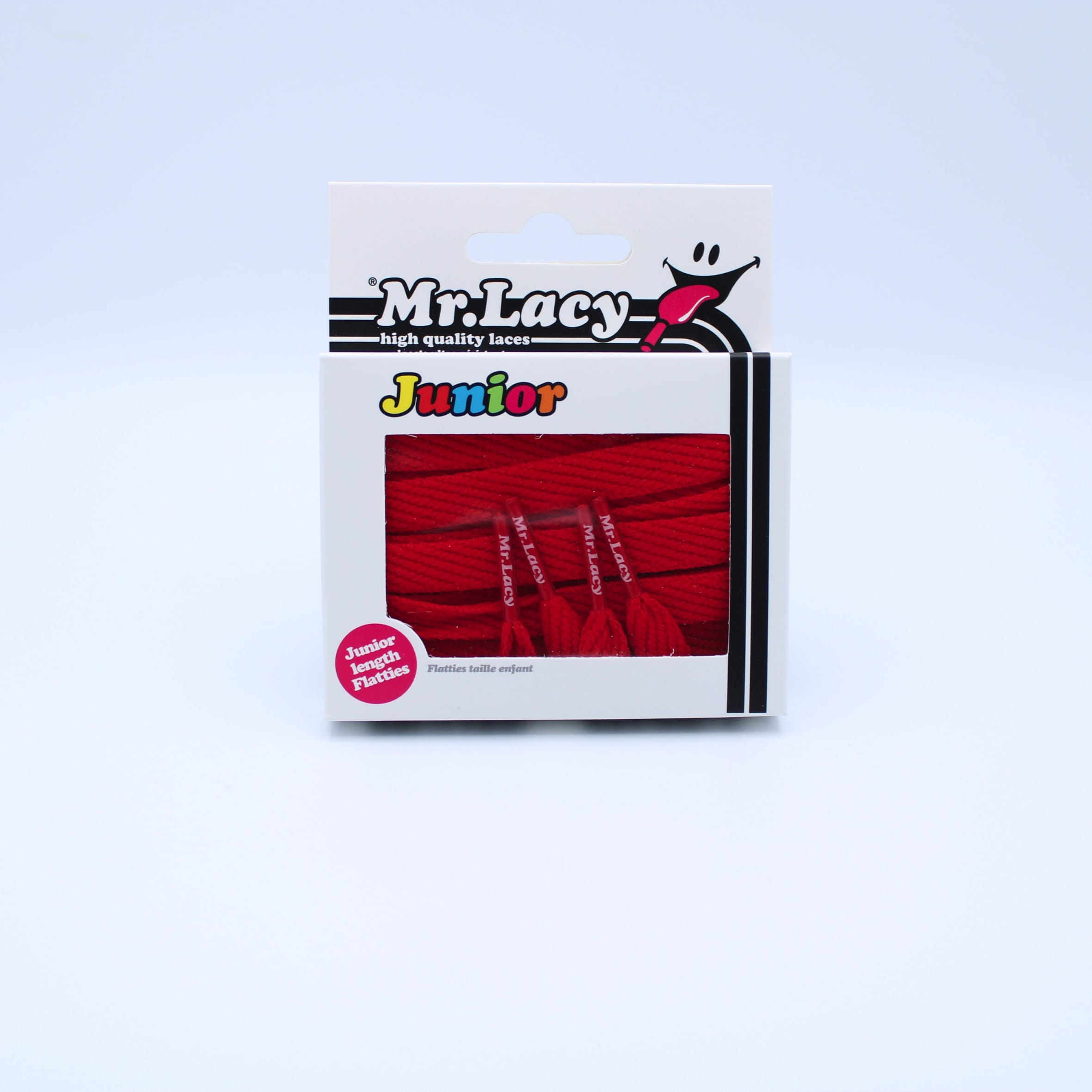 Junior Flatties Shoelaces · Red