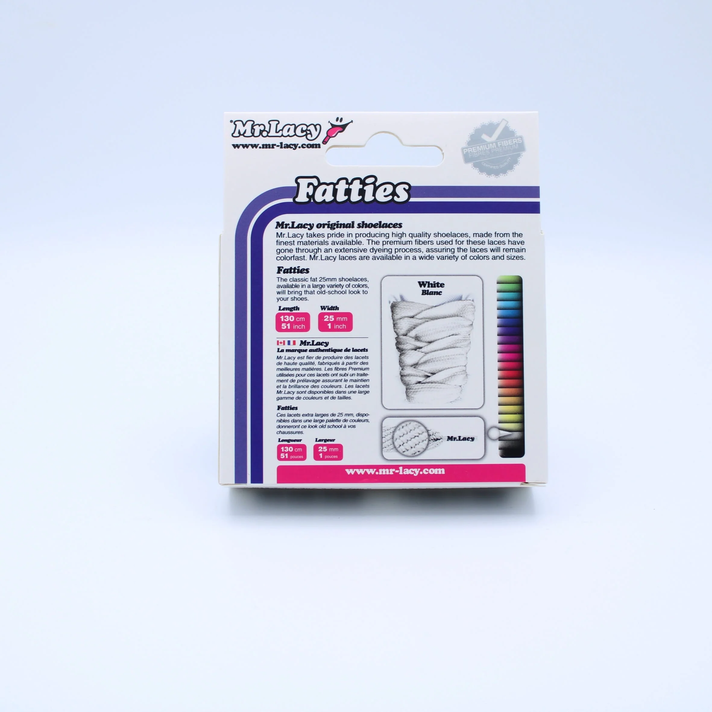 Fatties Shoelaces · White