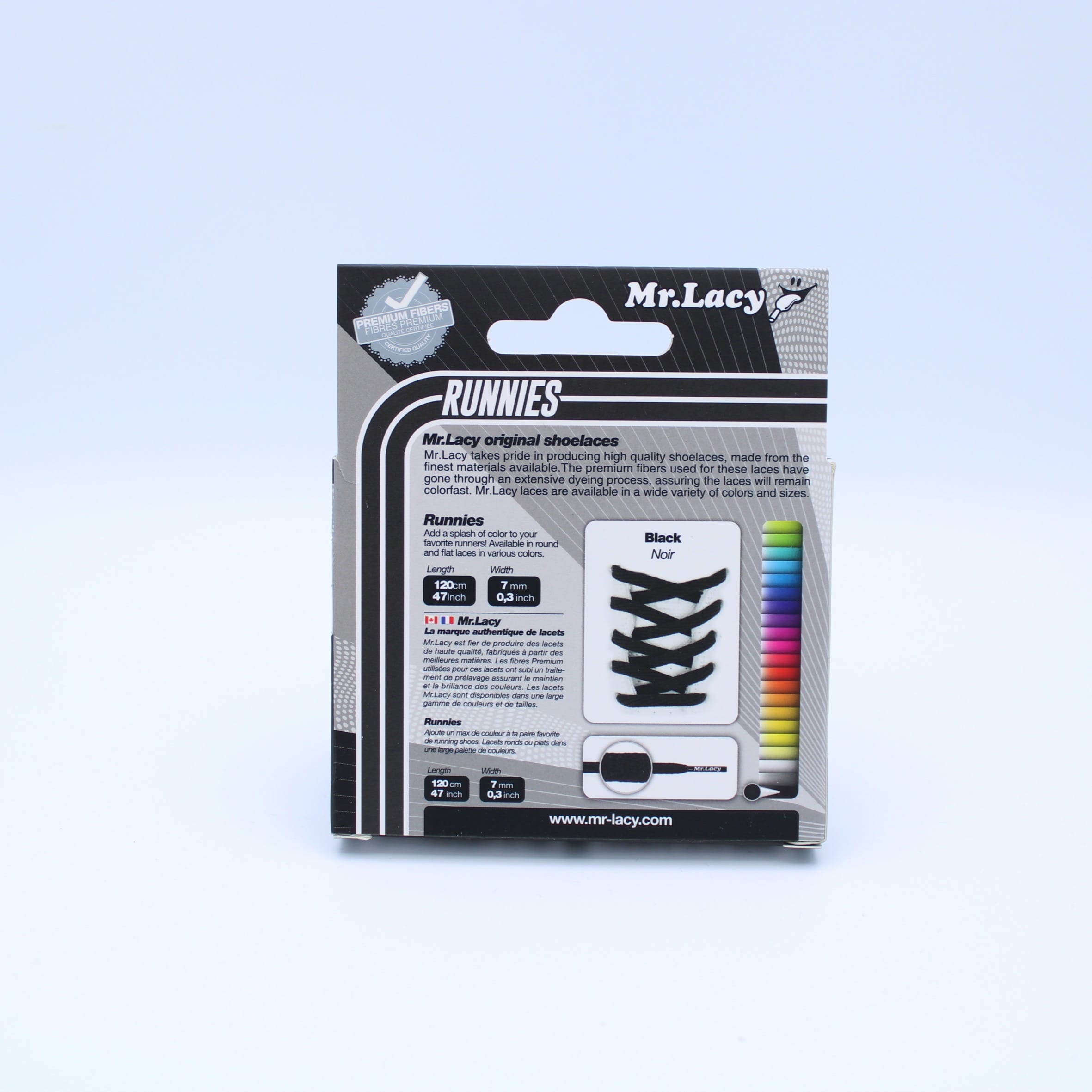 Runnies Flat Shoelaces · Black