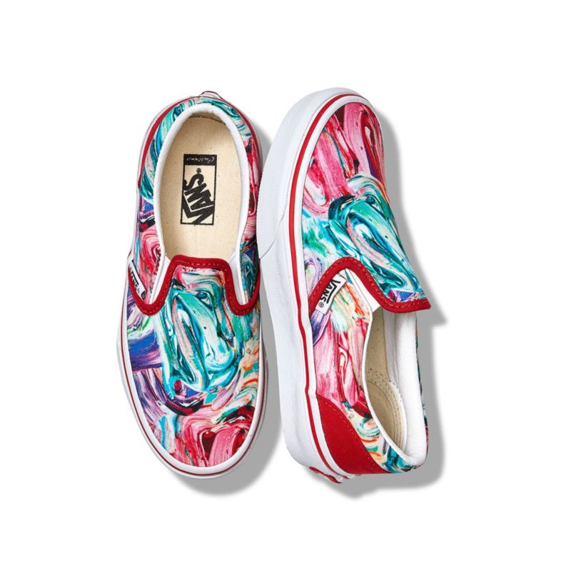 Customs Kids Brush Strokes Slip-On