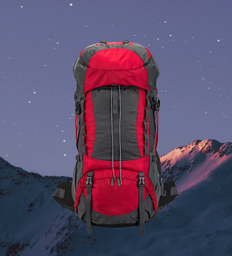Outdoor-Rucksack 70L – Rot