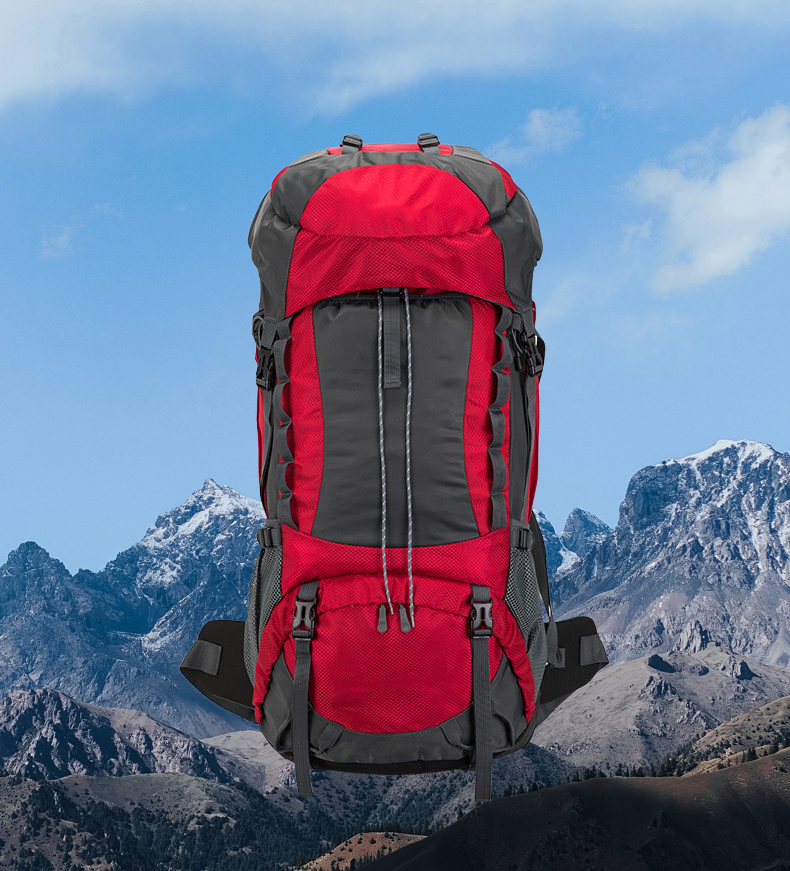 Outdoor-Rucksack 70L – Rot