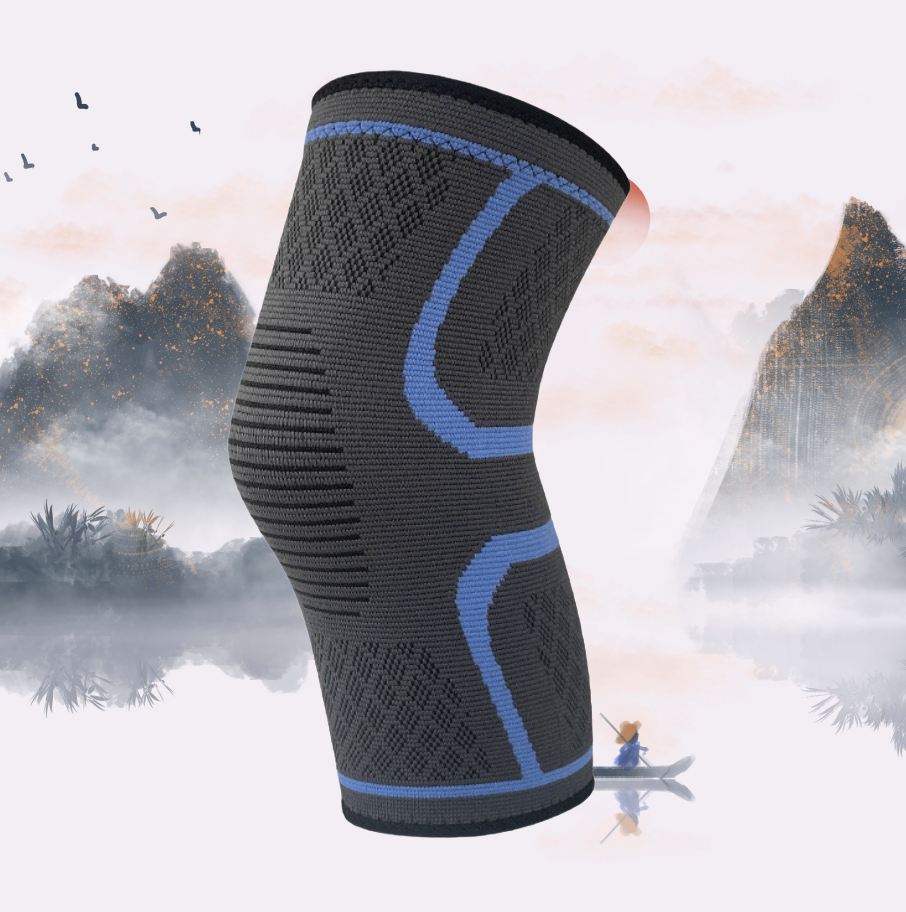 Outdoor-Kniebandage – Blau