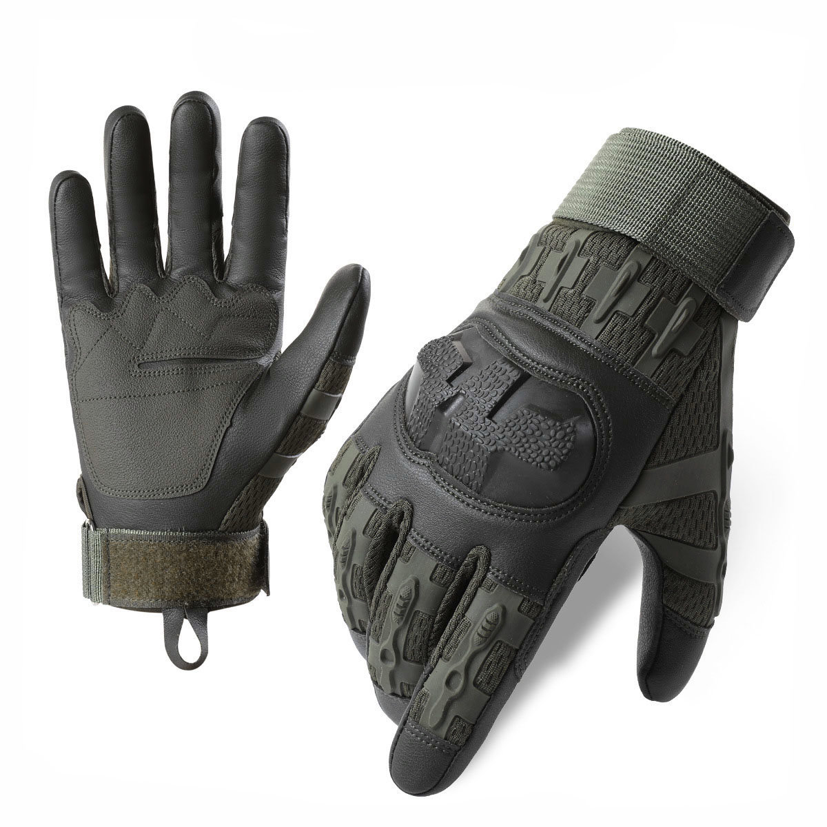 Taktische Vollfinger-Handschuhe Z353 – Olivgrün