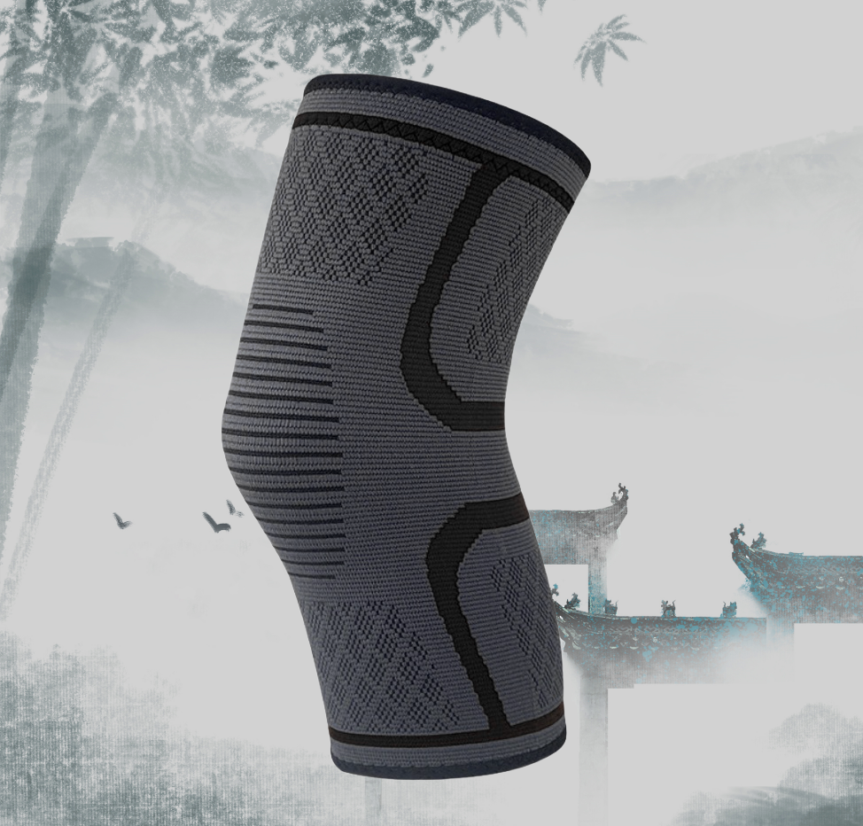 Outdoor-Kniebandage – Schwarz