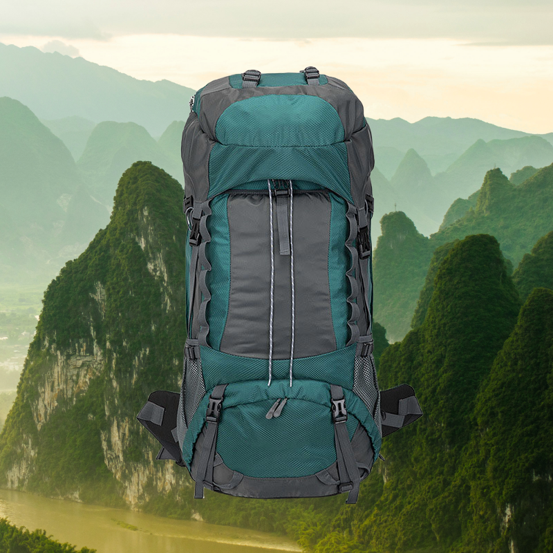 Outdoor-Rucksack 70L – Grün