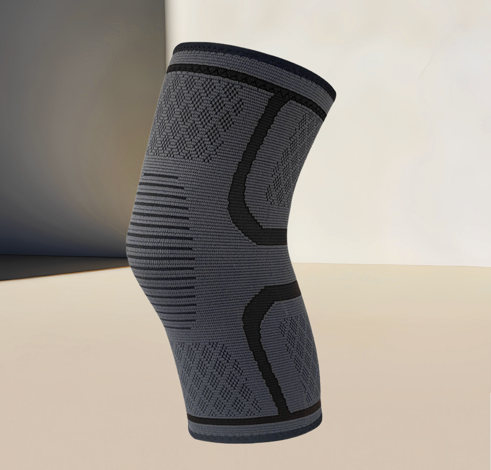 Outdoor-Kniebandage – Schwarz