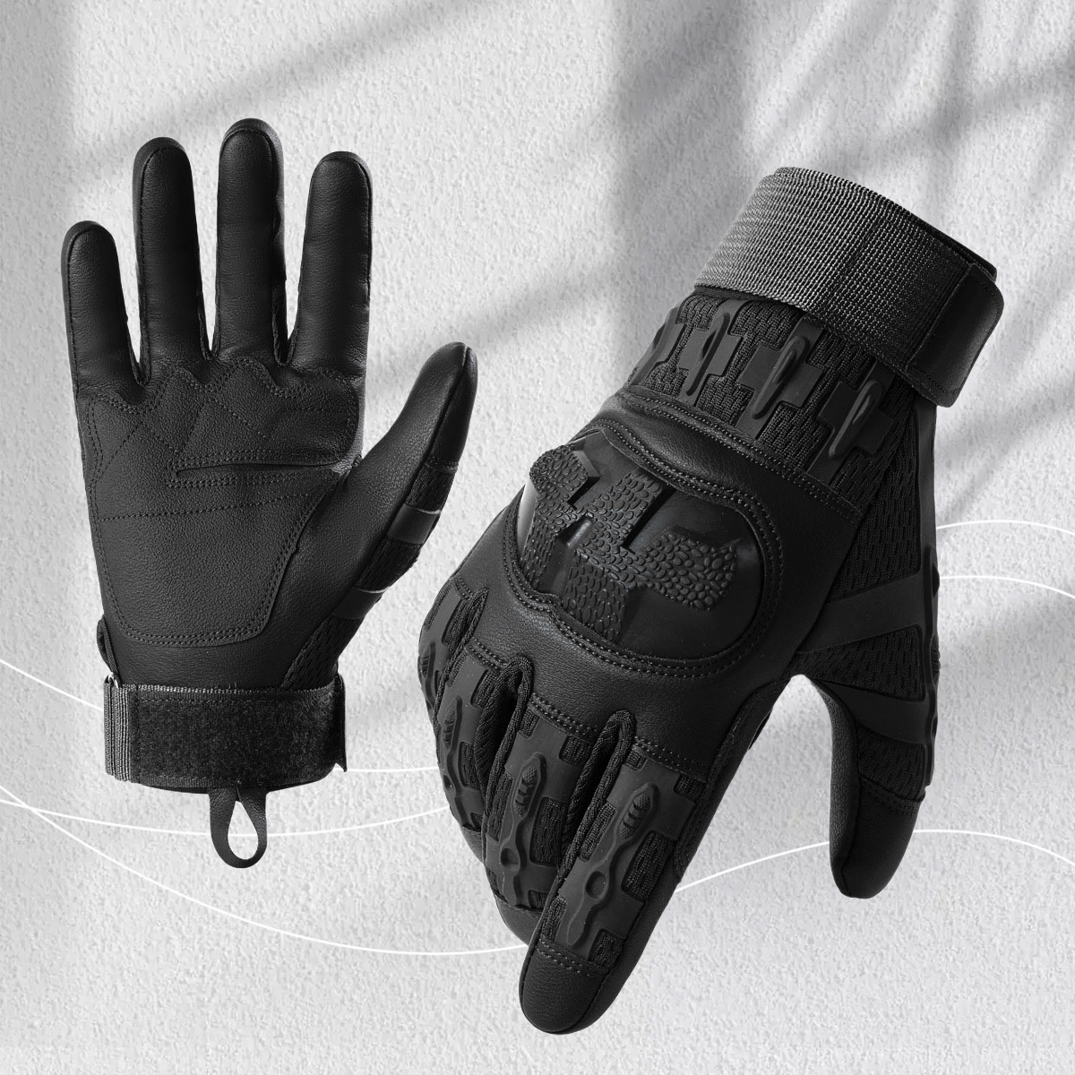 Taktische Vollfinger-Handschuhe Z353 – Schwarz
