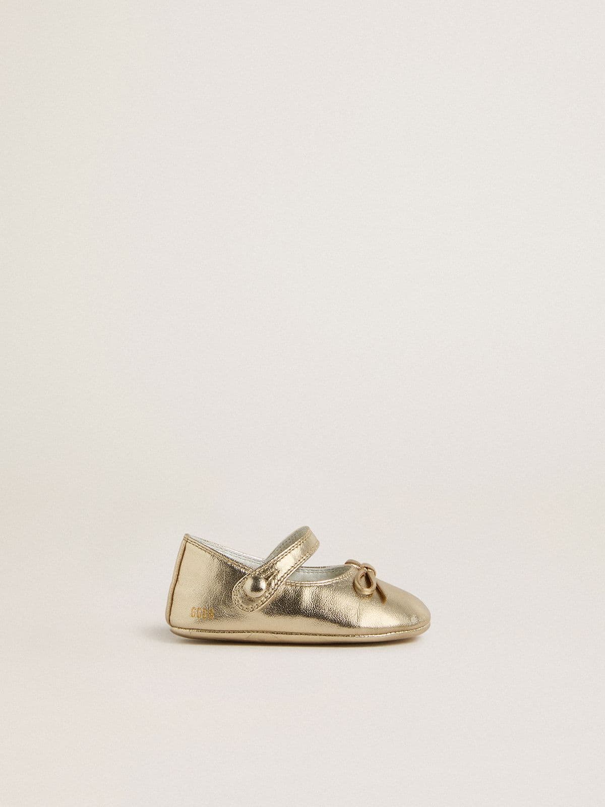 Sofi Baby ballet flats in gold metallic leather
