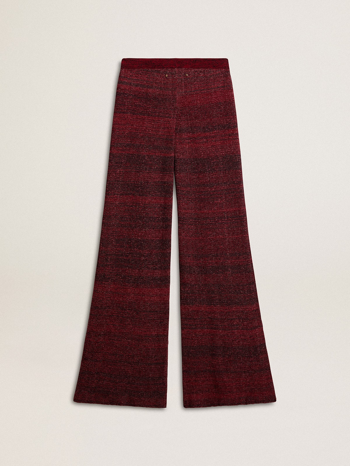 Irregular-striped cotton pants