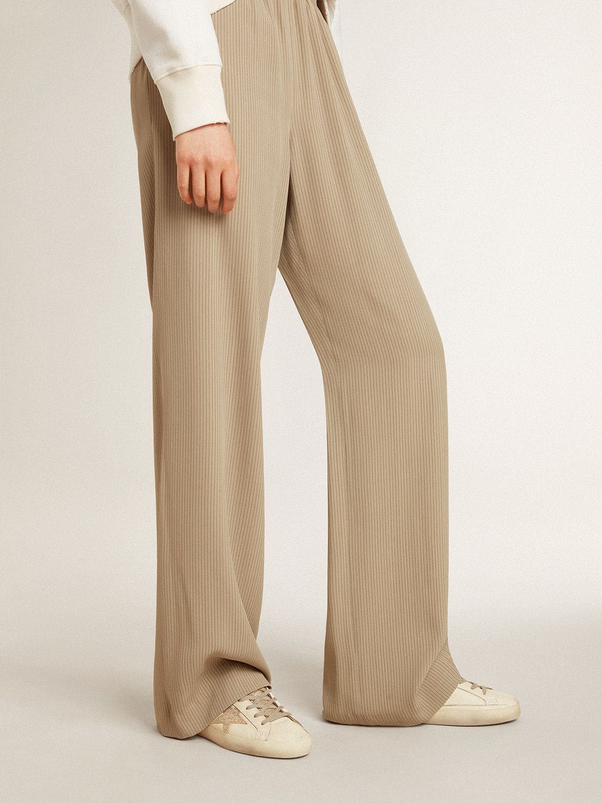 Women’s Super-Star in nappa leather with Swarovski crystal star and heel tab