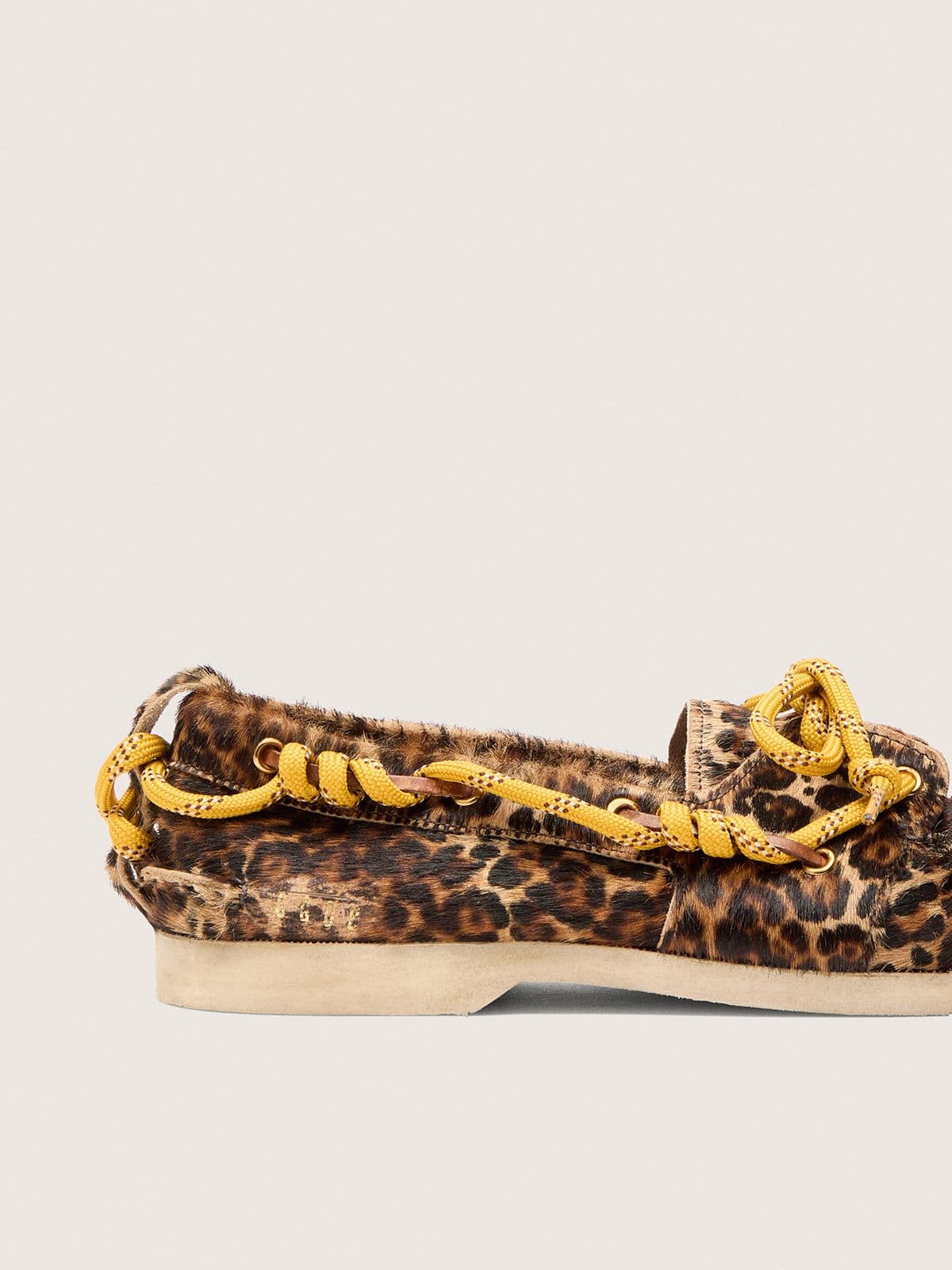 Men's Cruise loafer in leopard-print pony skin
