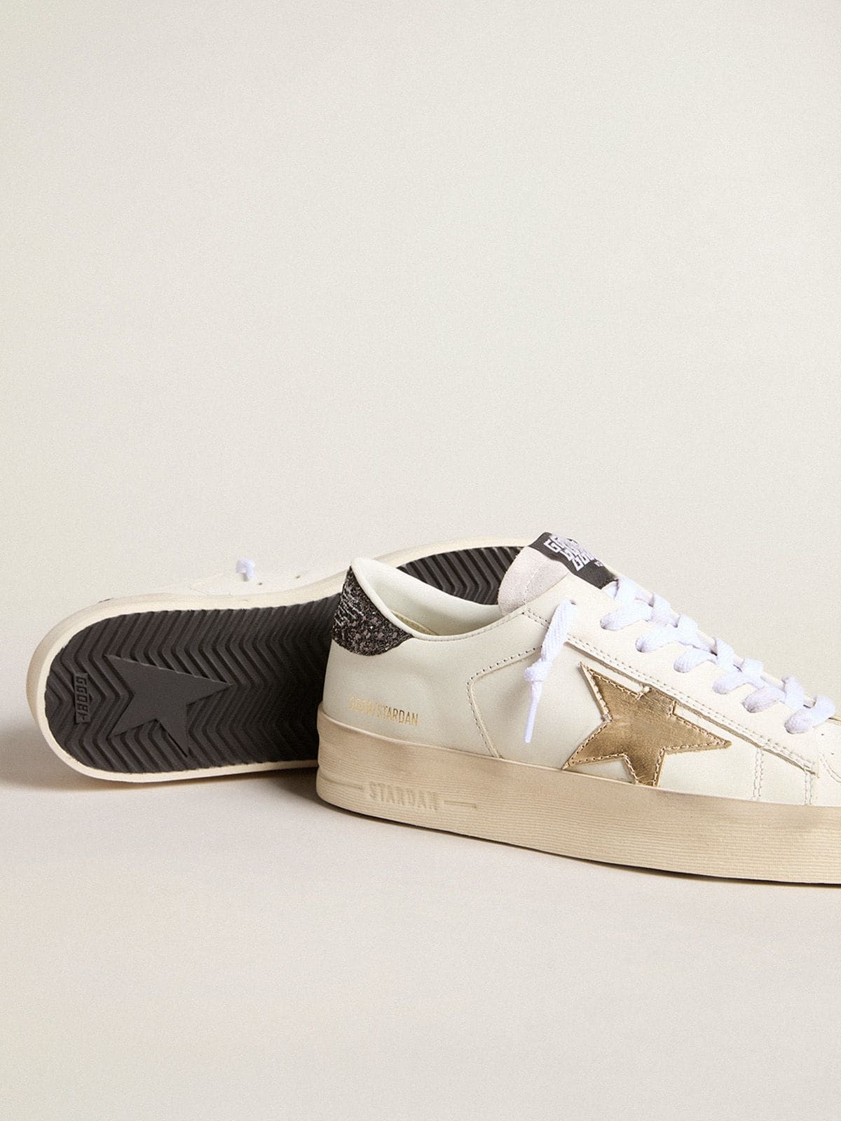 Women’s Stardan with gold star and glitter heel tab