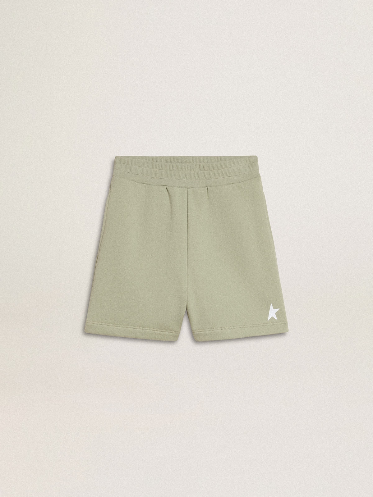 Light green shorts with white star