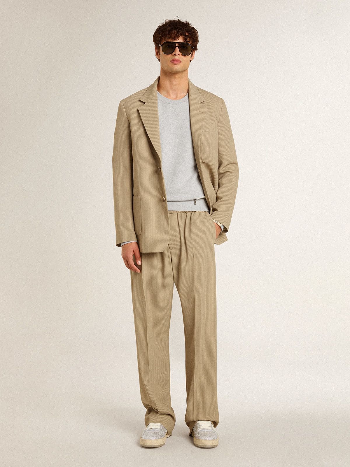 Men’s Forty2 in white leather and Swarovski crystals with white star