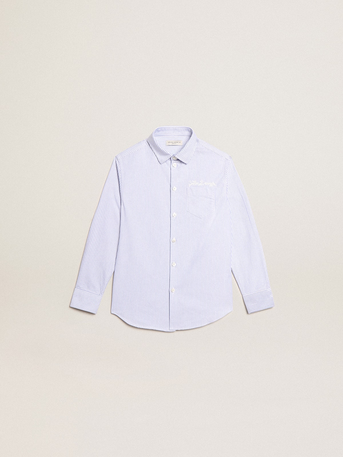 Boys’ shirt with light blue stripes