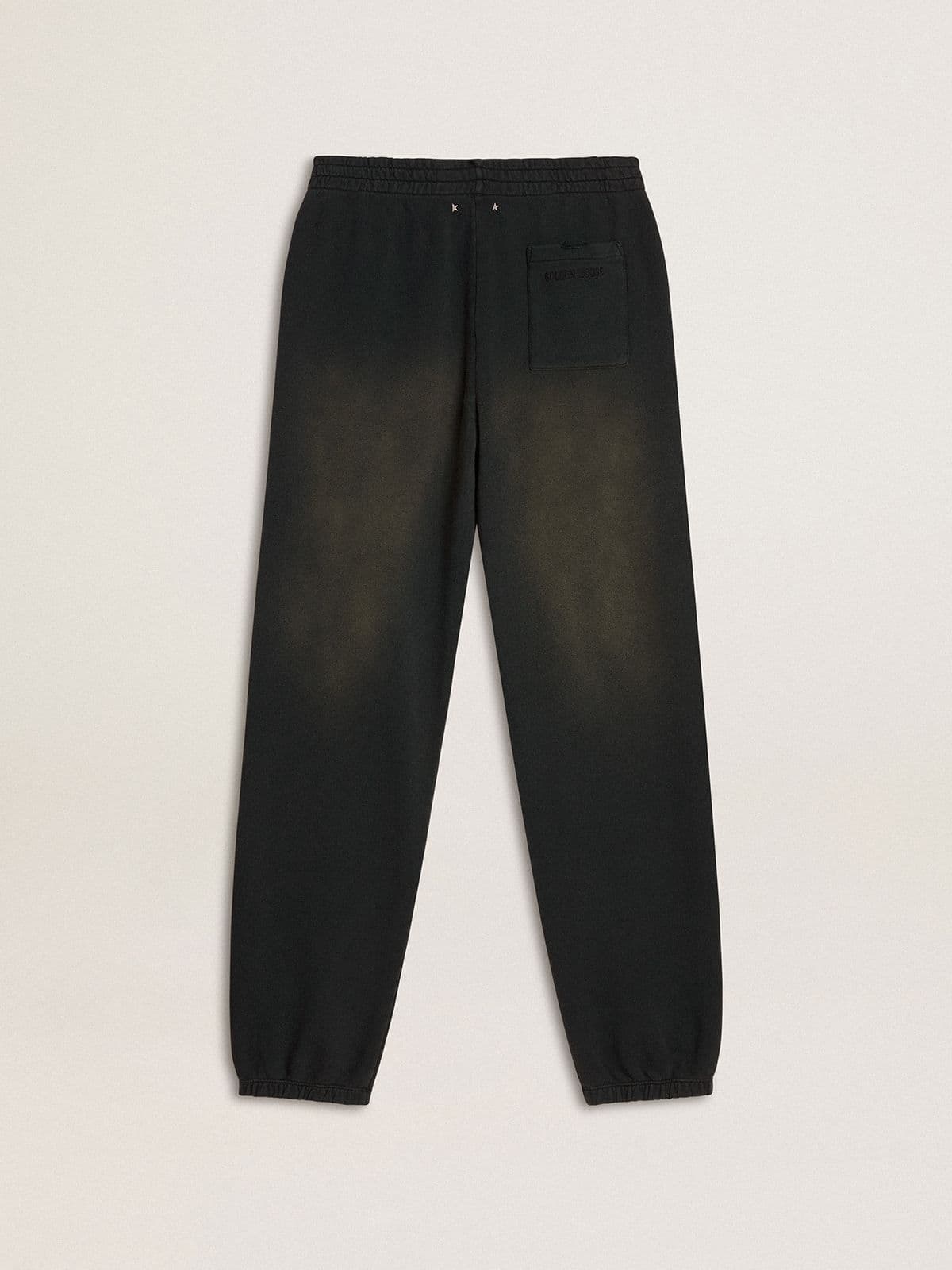 Unisex washed black joggers