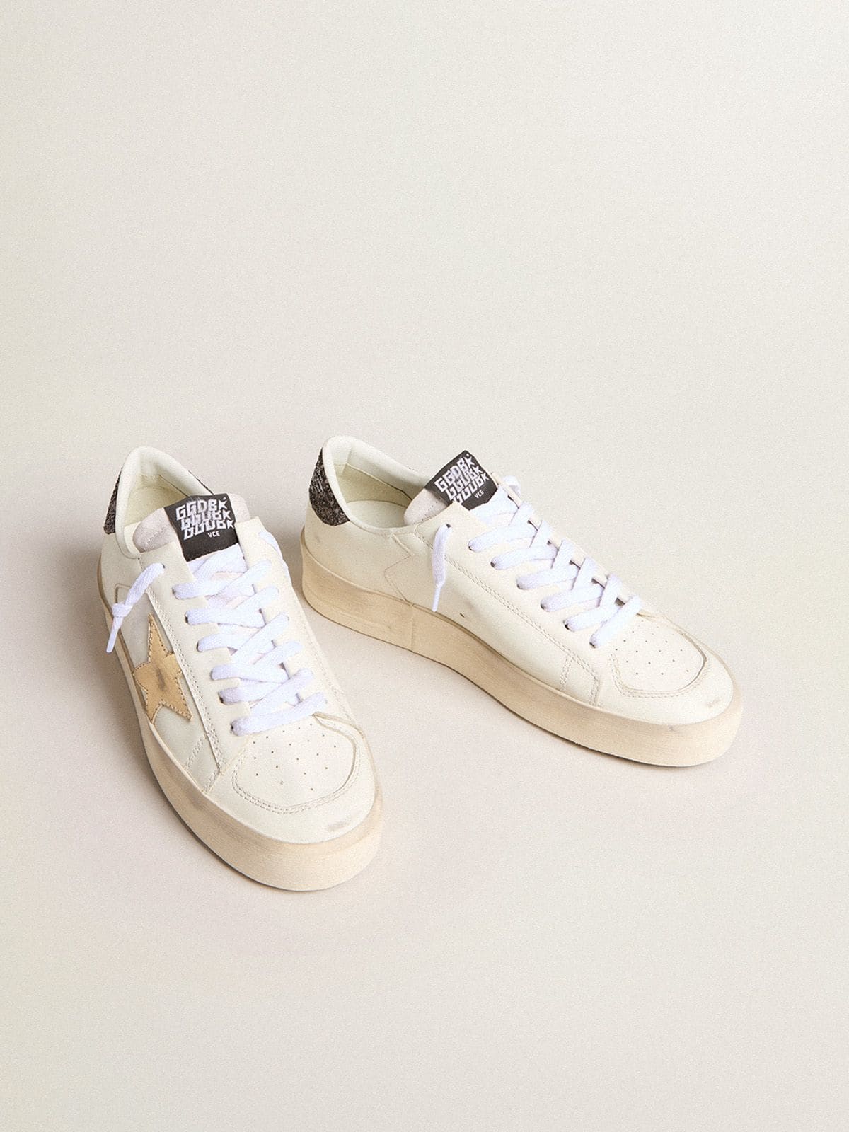 Women’s Stardan with gold star and glitter heel tab