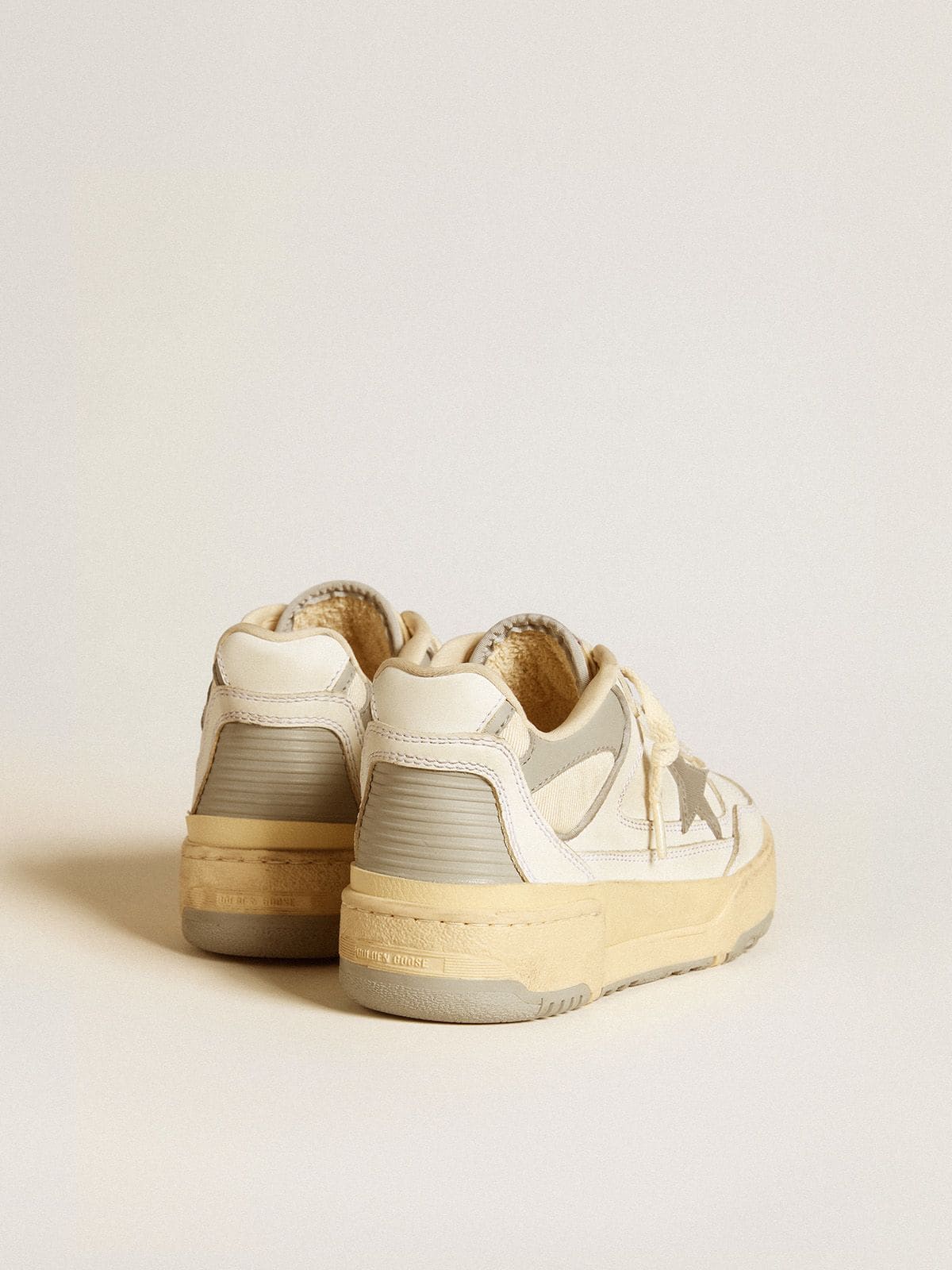 Women’s Forty2 with grey star and white leather heel tab