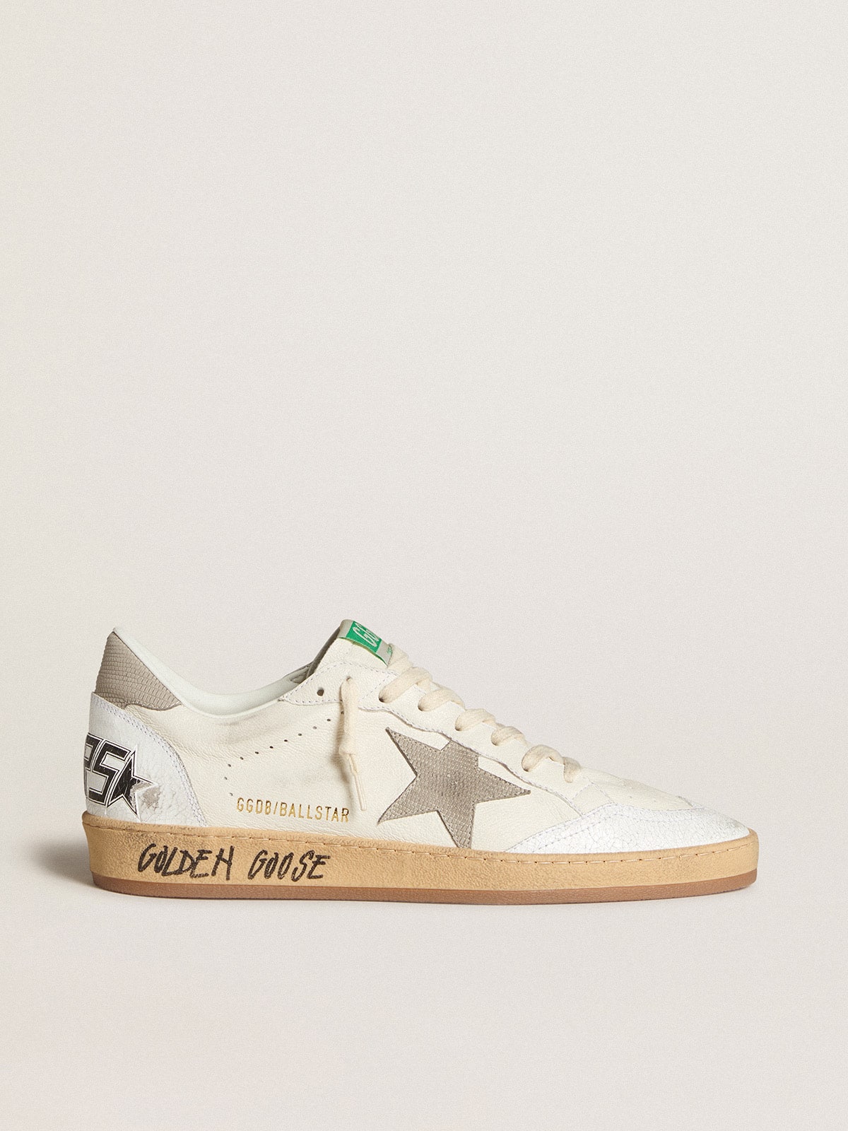 Ball Star in nappa leather with gray nubuck star and heel tab